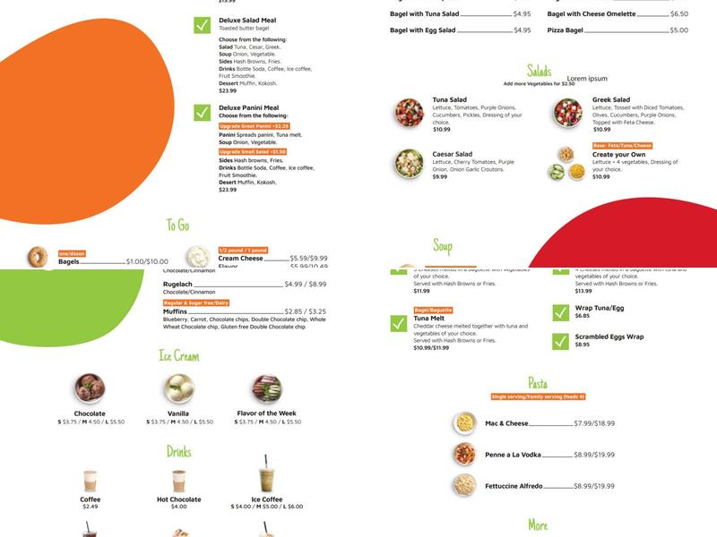 Spreads Bagels & Cafe Menu