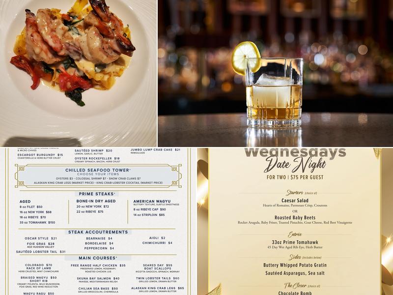 Nineteen 86 Steakhouse Menu