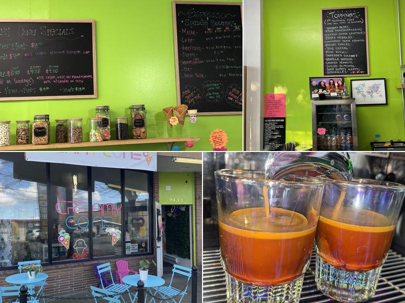 Creamy Cone Cafe Menu