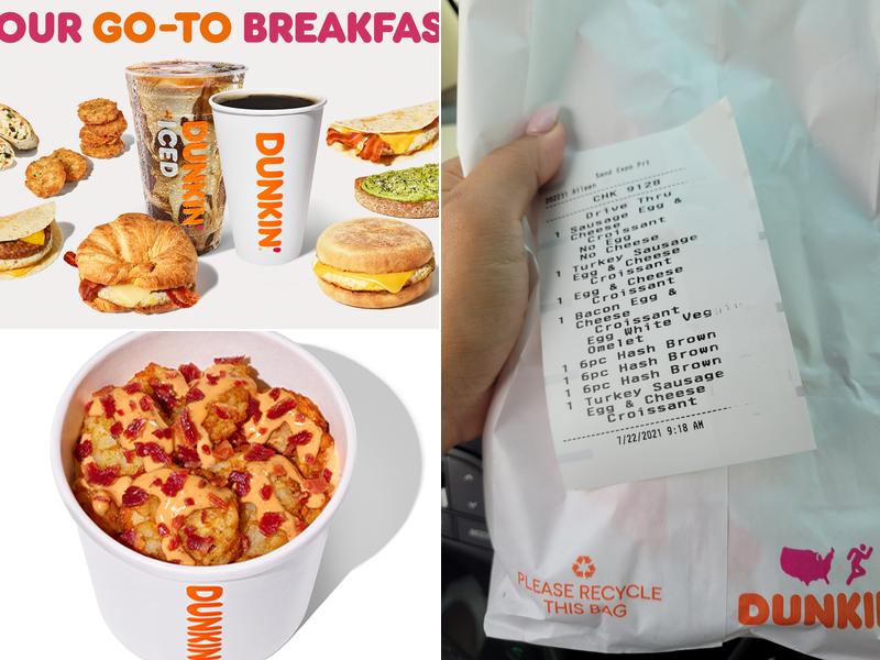 Dunkin' Menu