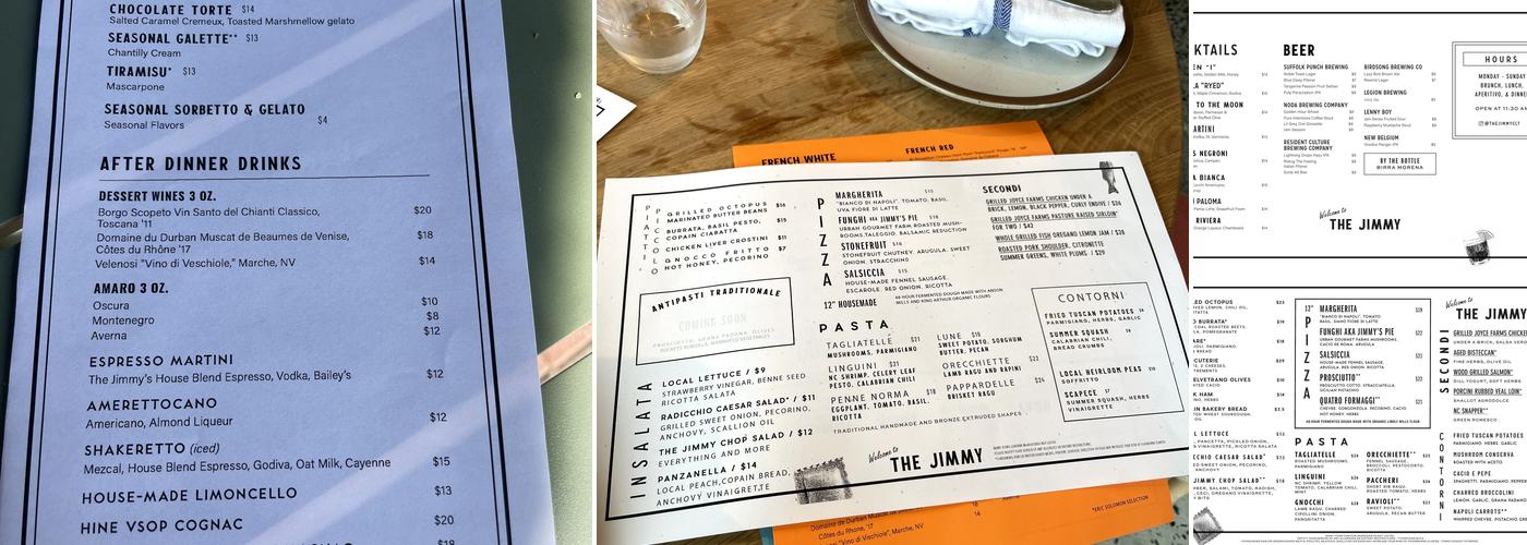 The Jimmy Menu