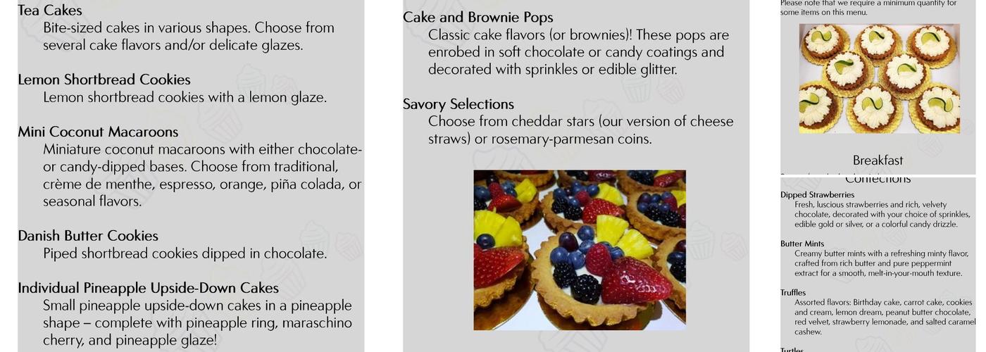 Always Original Bakery Menu