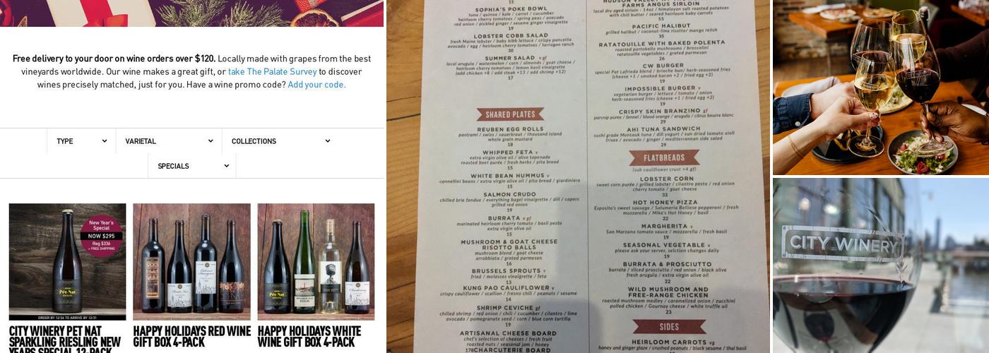 City Winery New York City Menu
