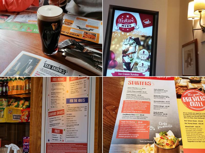 Gordano Gate Brewers Fayre Menu