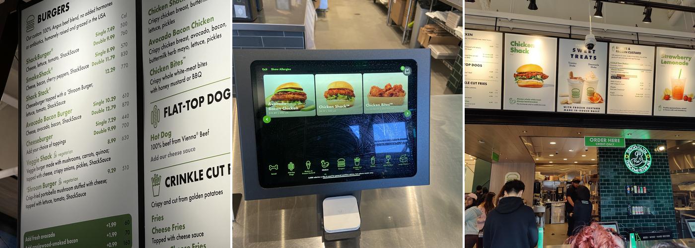 Shake Shack Assembly Row Menu