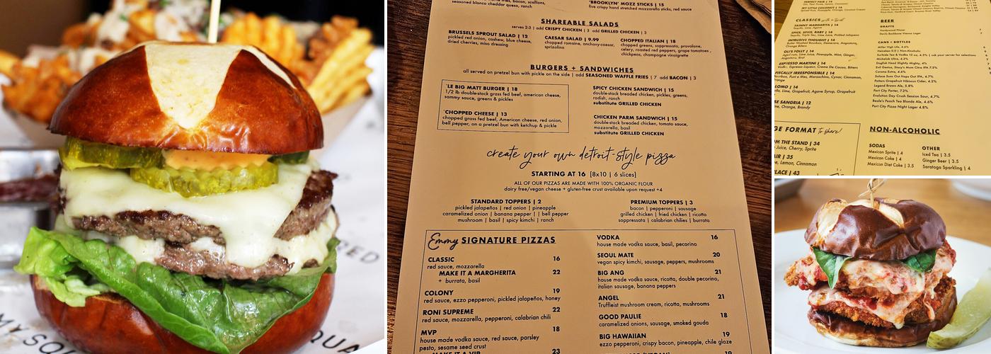 Emmy Squared Pizza: Old Town - Alexandria, Virginia Menu