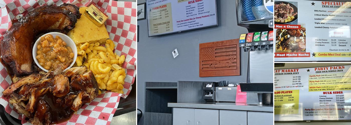 Blackhawk BBQ Pit Menu