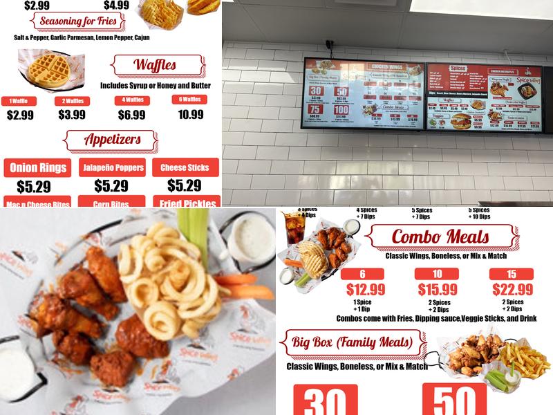 Spice Wing Woodstock Menu