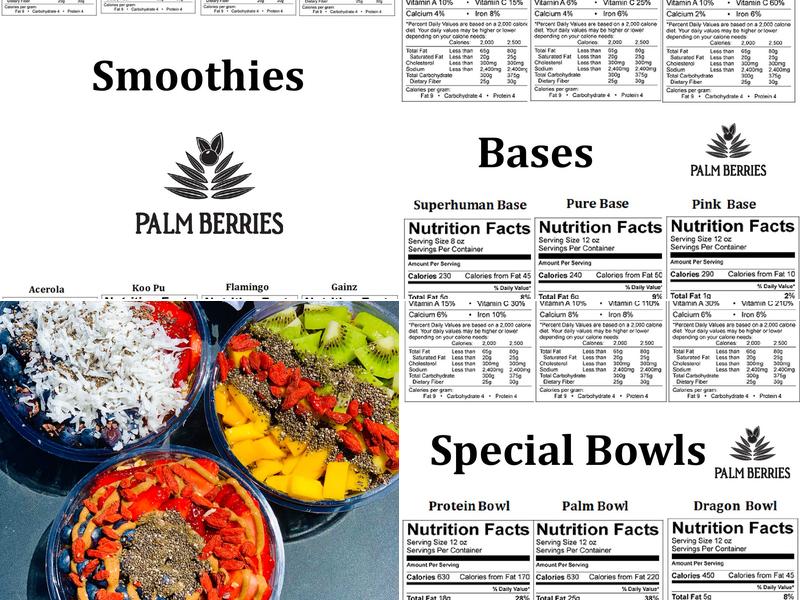 Palm Berries Menu