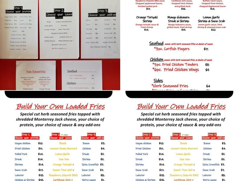 Fry Daddy's Menu
