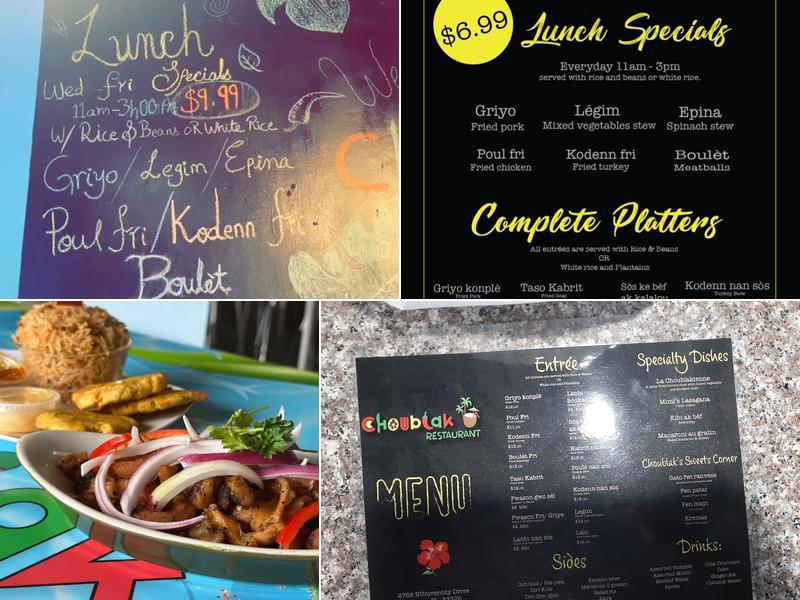 Choublak Restaurant Menu