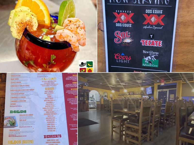 Los Tres Amigos Menu