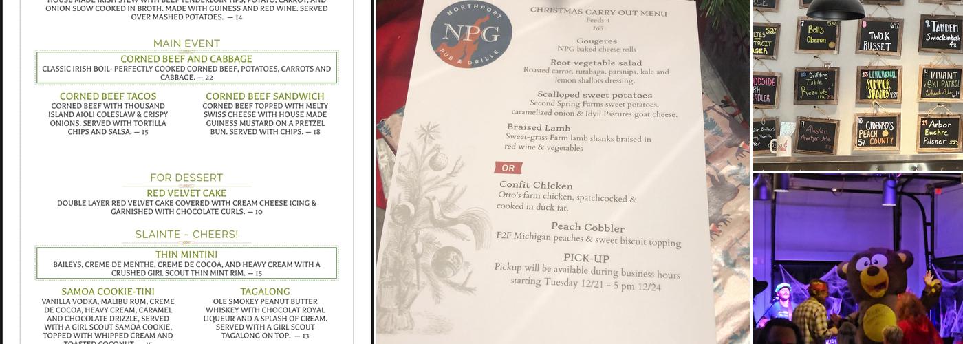 Northport Pub & Grille Menu