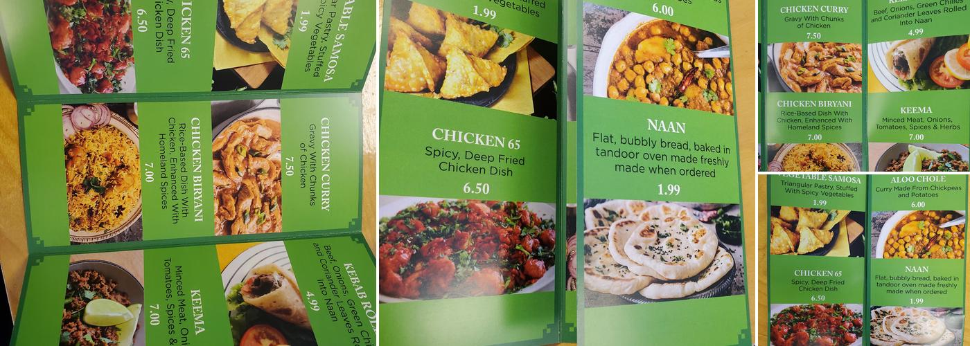 Ami's kitchen authentic Pakistani cusine Menu