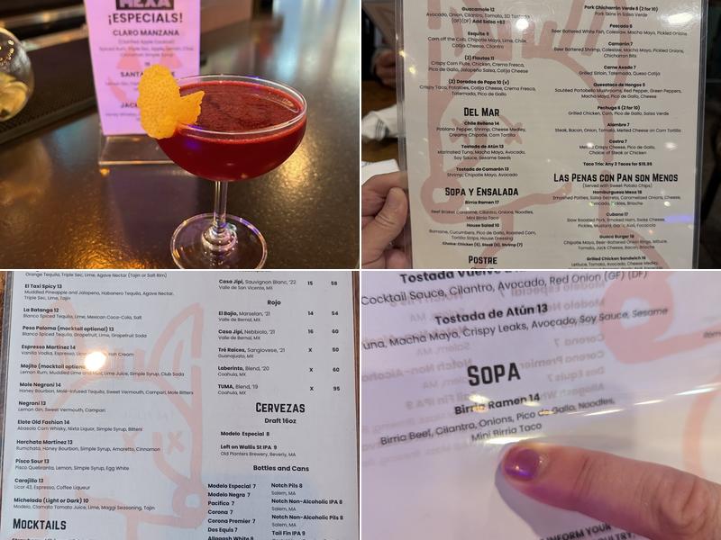 MEXA Menu