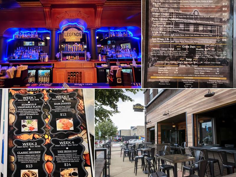 Legends Bar & Grille Menu