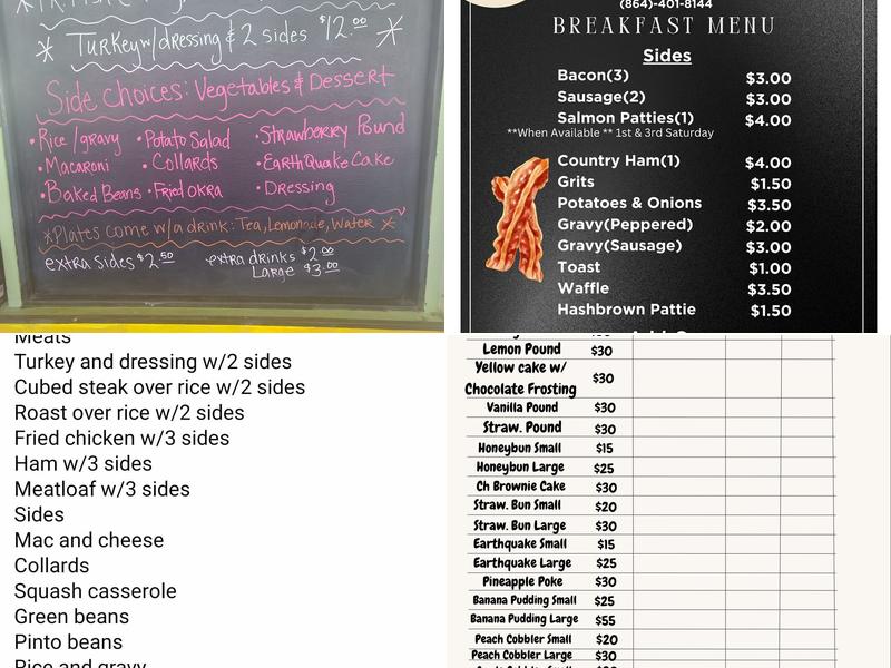 Deliteful Flavors Menu