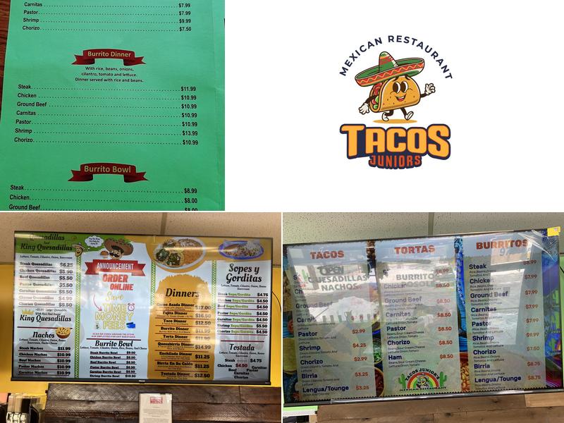 Tacos Juniors Menu