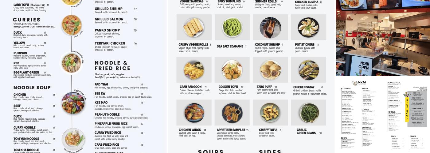 Charm Thai Kitchen Menu