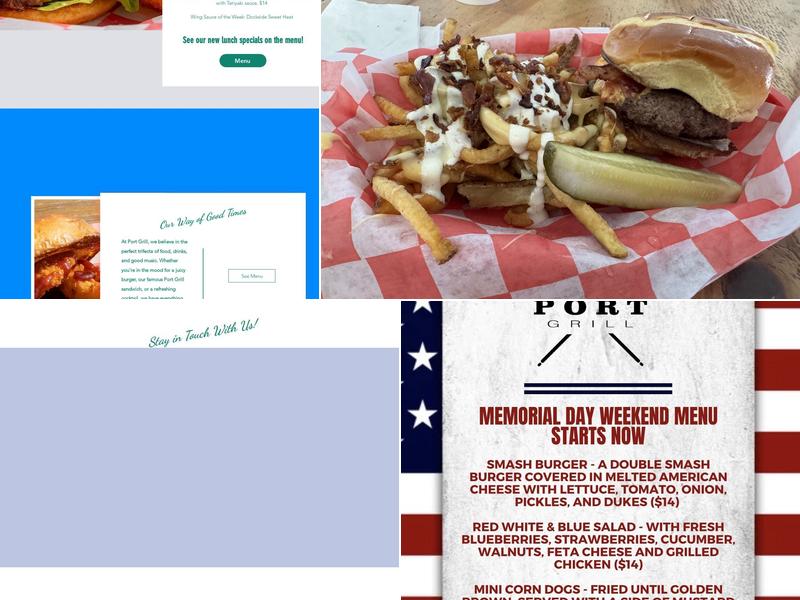 Port Grill Menu
