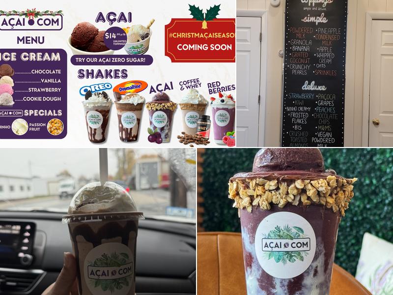 Acai Dot Com Inc. Menu