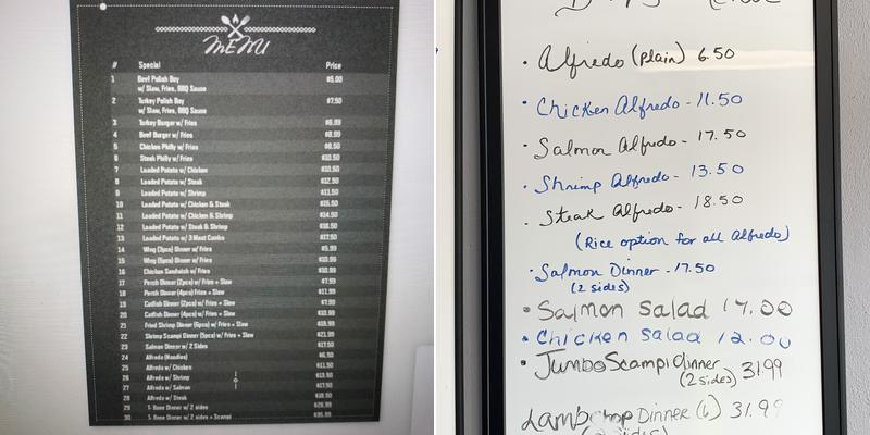 D & P’S Kitchen Menu