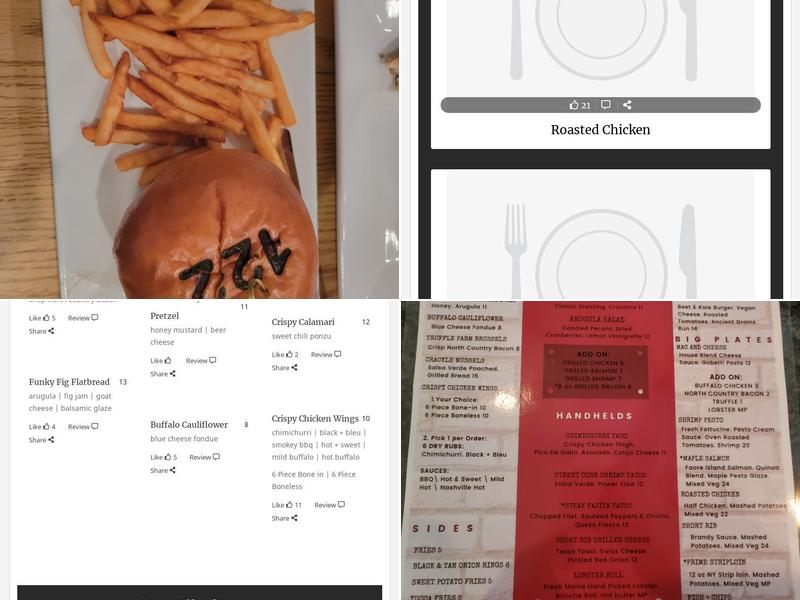 122 Elm St Tavern Menu