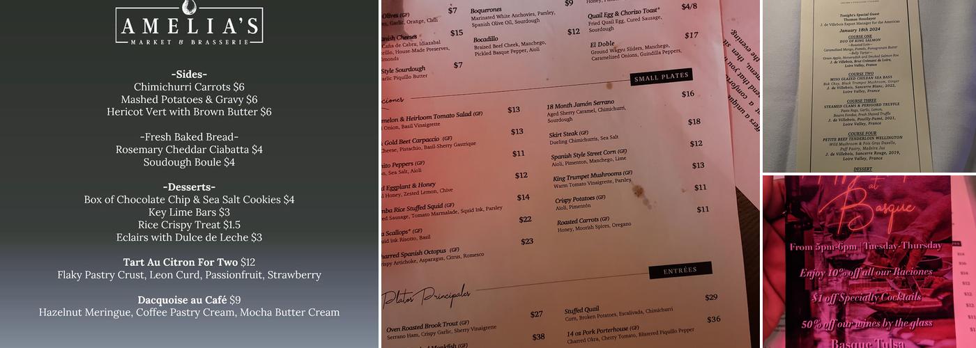 Restaurant Basque Menu