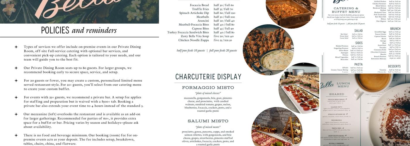 Bella Menu
