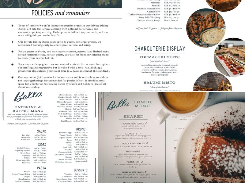 Bella Menu