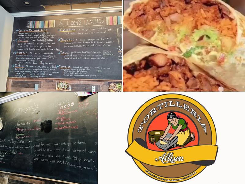 Tortilleria Allison Menu