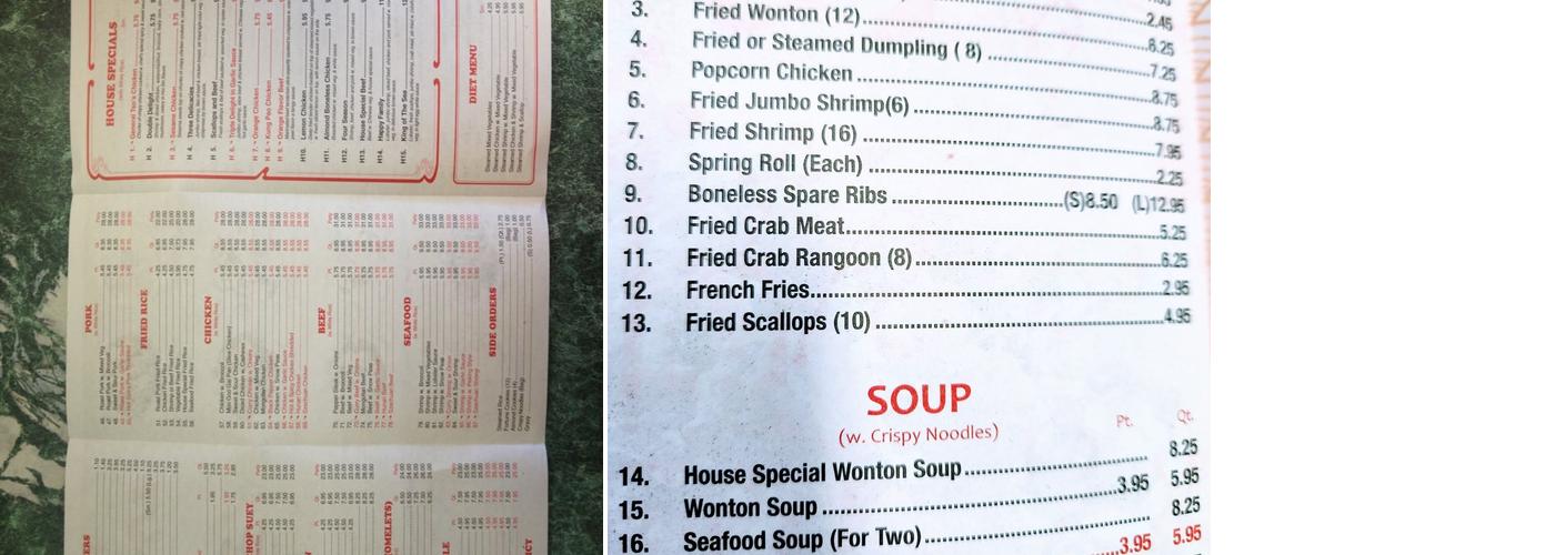 kyaaefood Menu