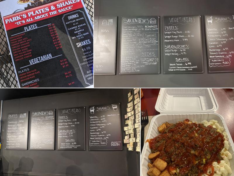 Vasko’s On Park Menu