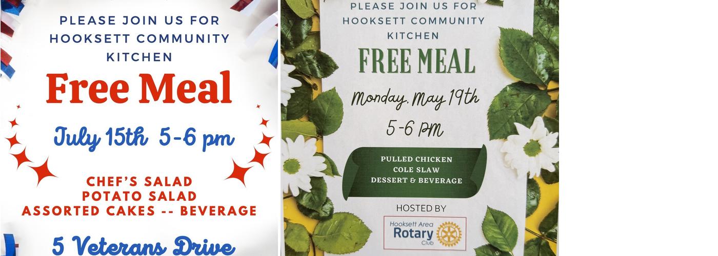 hooksett community kitchen Menu