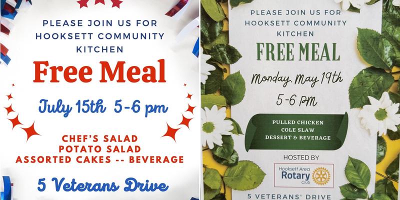 hooksett community kitchen Menu