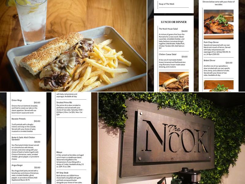 The Nook Menu