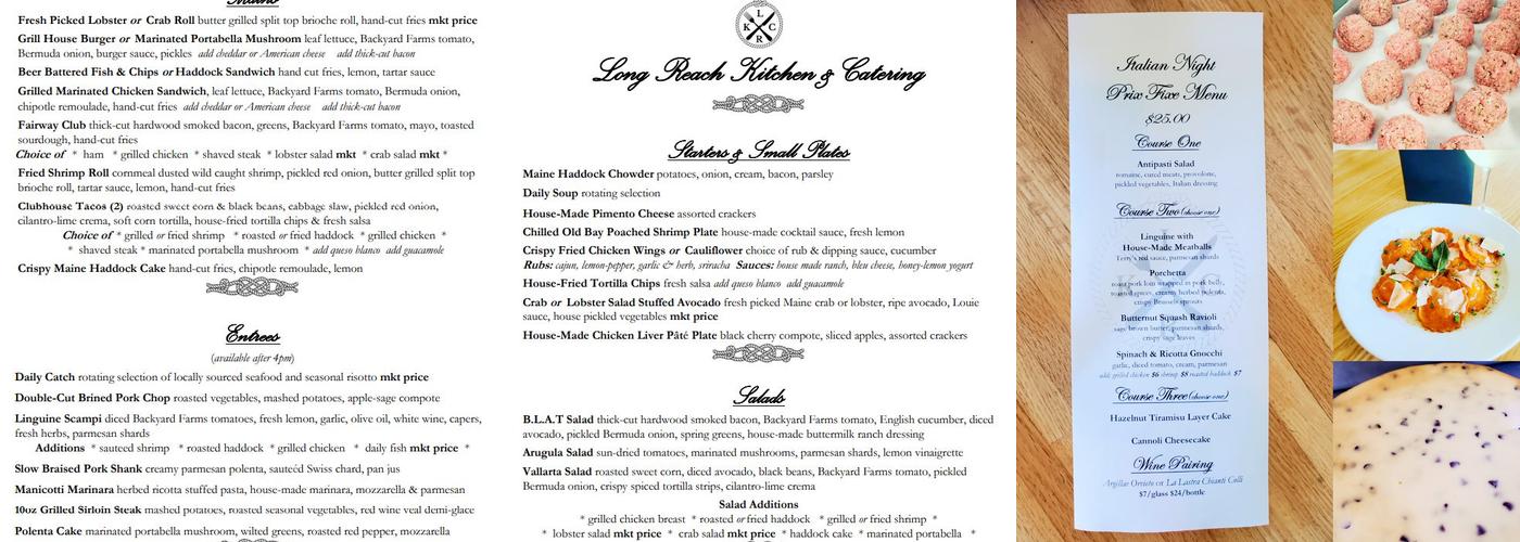 Long Reach Kitchen & Catering Menu