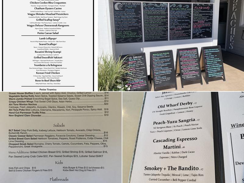 Three Seasons Resort Menu