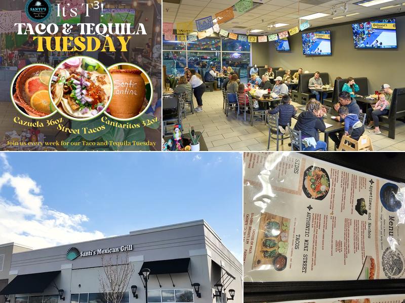 Santi’s Mexican Grill and Sports Bar Menu