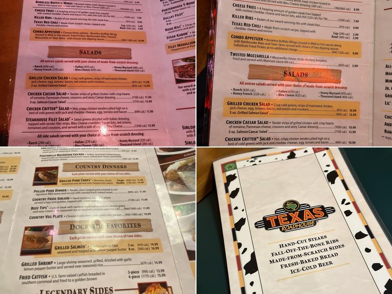Texas Roadhouse Menu