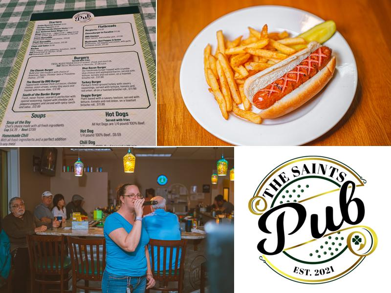 The Saints Pub Menu