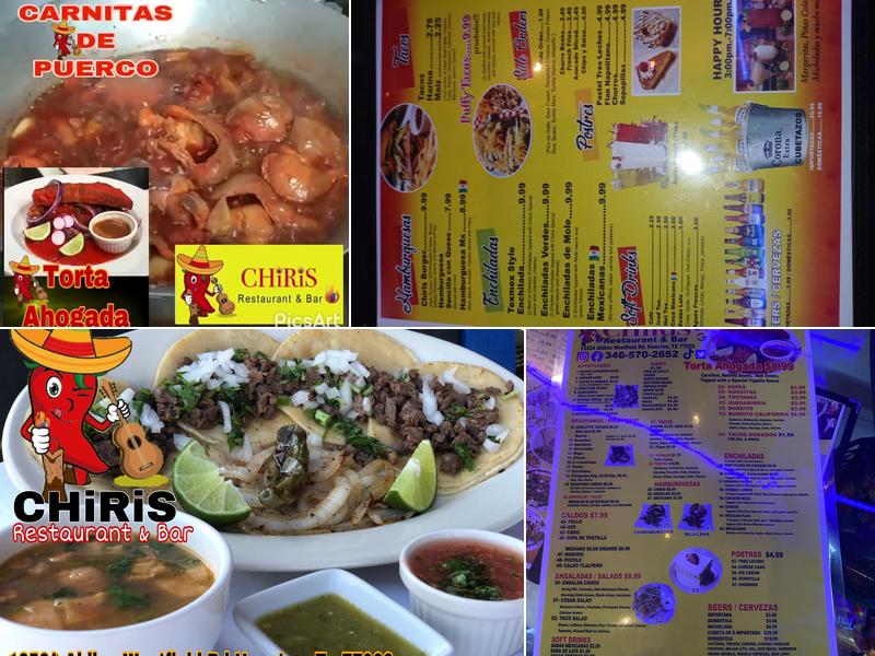 Chiris Restaurant Menu