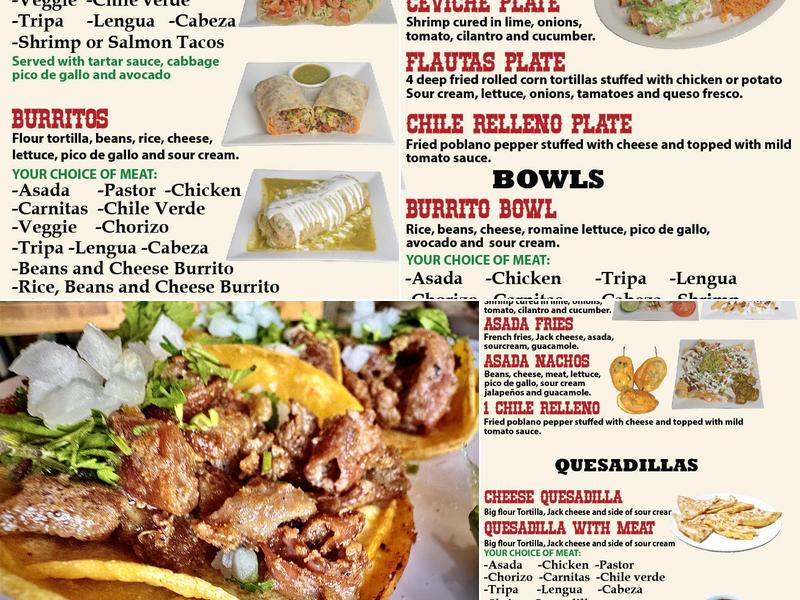 Aliyah’s Kitchen and Grill Menu