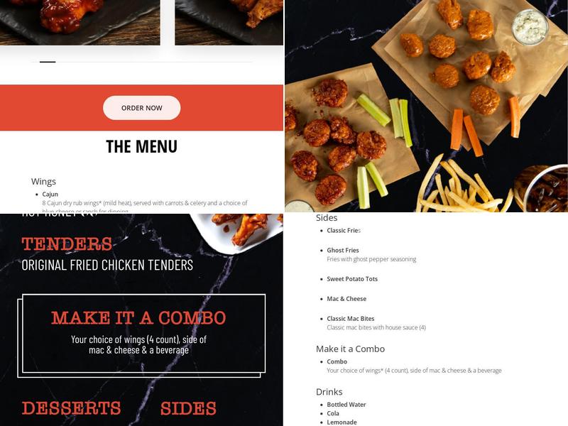 Firebelly Wings Menu