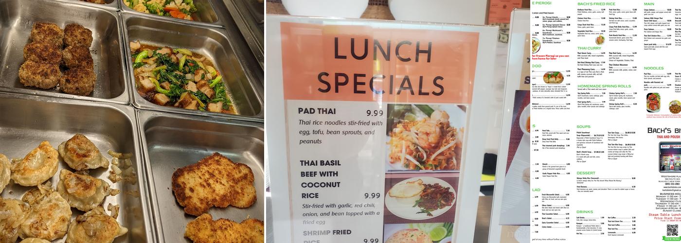 Bach's Bistro Menu