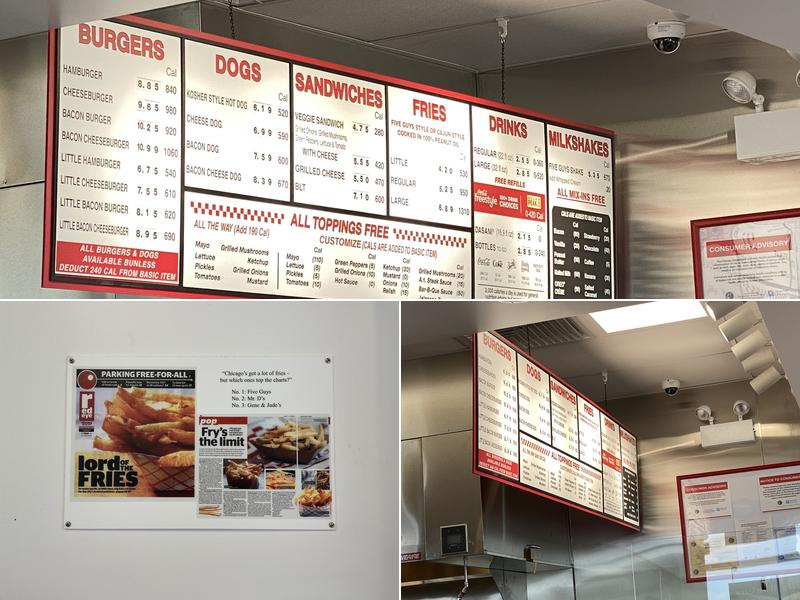 Five Guys Menu