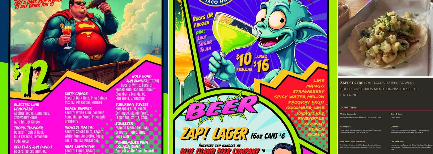 Zap! Taco House Menu