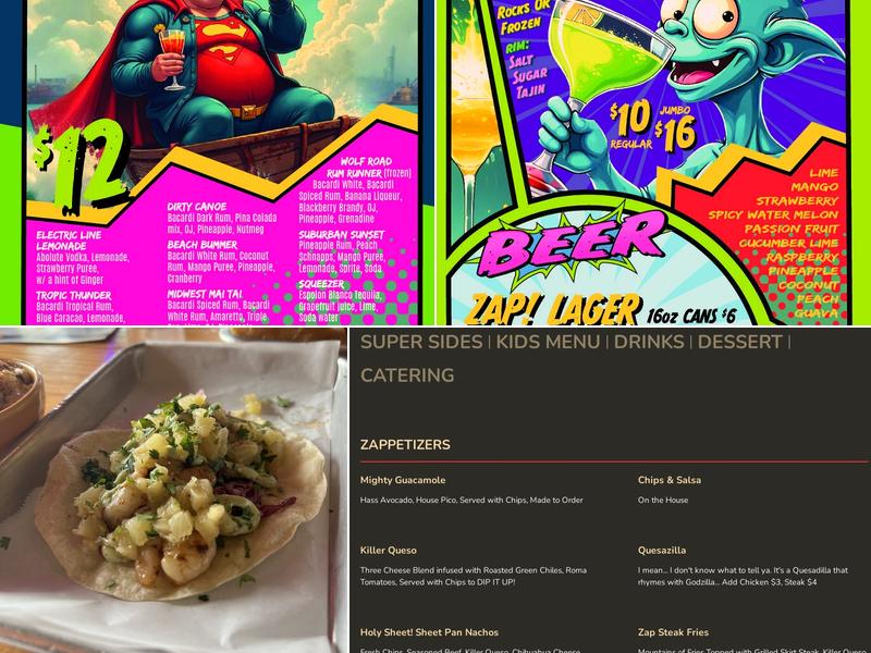 Zap! Taco House Menu