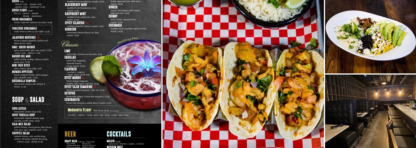 Azteca Mexican Restaurant and Margarita Bar Menu