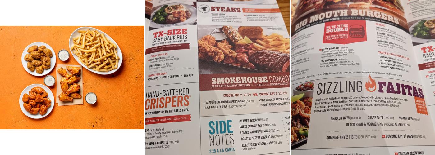 It's Just Wings Menu